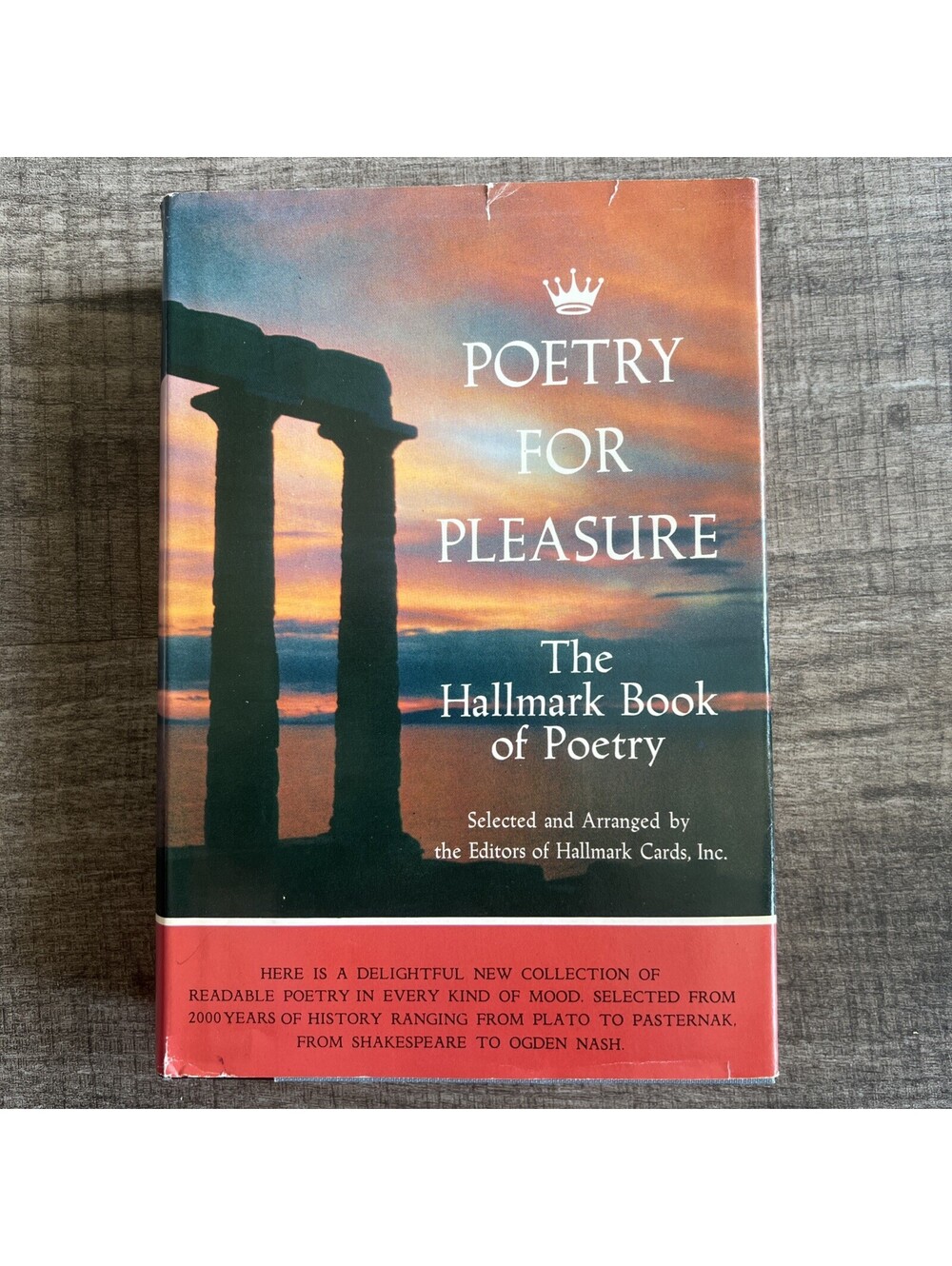 Poetry for Pleasure Editors of Hallmark Cards Inc 1960 Hardcover w/ Dust Jacket